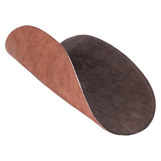 Vega Bordbrikke Shana; 30x45 cm (BxL); Brun/Rustbrun; Oval; 6 Stykk / Forpakning