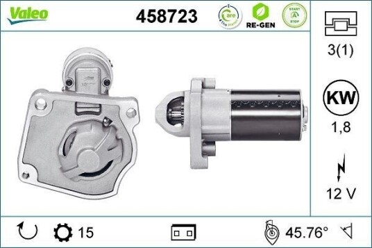 VALEO 458723 Starter