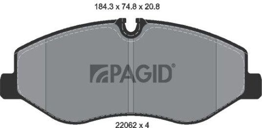 PAGID T2414N Bremseklosser PAGID T2414N Bremseklosser