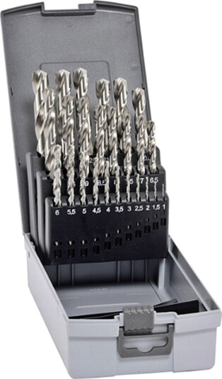 Alpen 102225100 Hss-E Metall Spiralbor-Sett 25 Deler Kobalt 1 Sett