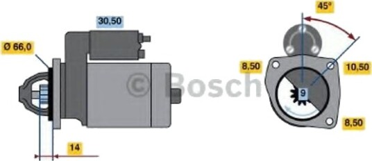 BOSCH 0 986 011 830 Starter BOSCH 0 986 011 830 Starter
