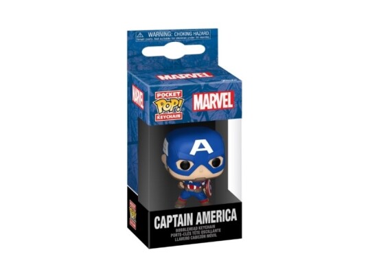Funko Pop! Raktų Pakabutis: Marvel Kapitonas Amerika 10 Cm