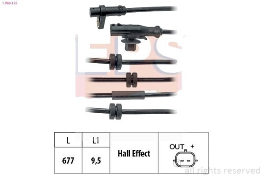 Sensor ABS EPS 1.960.125