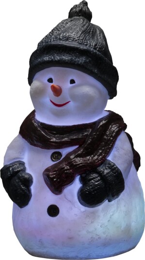 Konstsmide Snowman Dekorativ lysfigur Flerfarget Plast Universal IP44 Svart