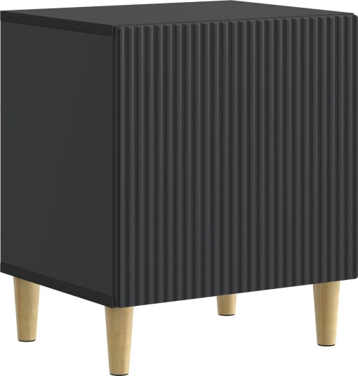  Nattbordskap Svart 43 x 34,5 x 50 cm Konstruert tre