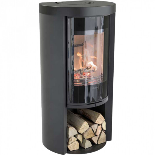 Contura 520G Style svart vedovn med glassdør