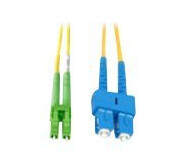 MicroConnect 5m SC/APC til LC/UPC Fiberkabel Enkeltmodus Gul