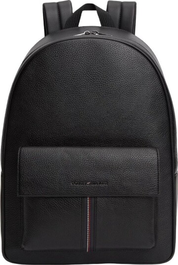 Tommy Hilfiger Ryggsekk Flap Pocket Pebble Grain Dome AM0AM14165BDS