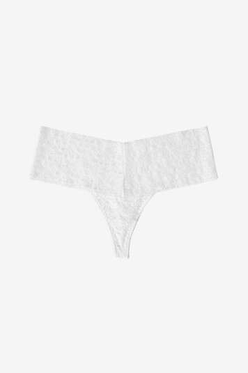 Lace Laboratory   Stringtruser High Waist Thong   Hvit