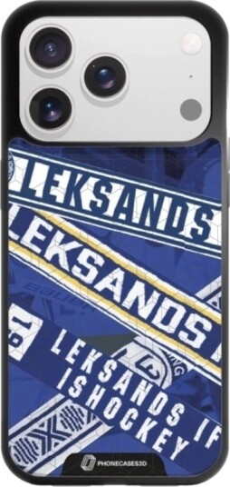 Phonecases3D iPhone 17 Pro Leksands IF 3D mobildeksel, svart