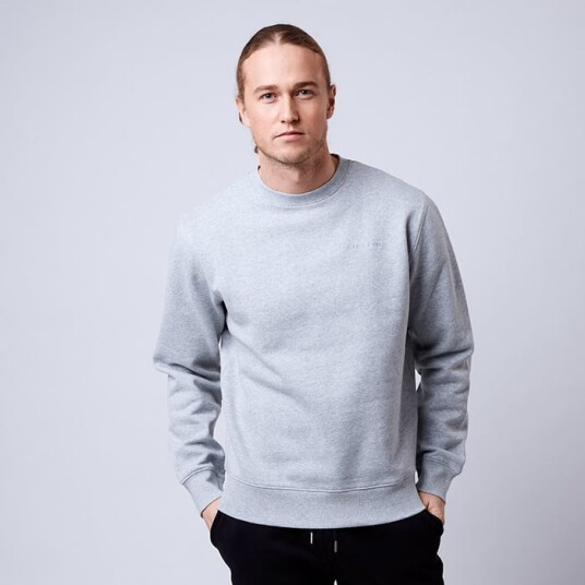 Cln Athletics Men's Core Crew Grey Melange Grå XX large