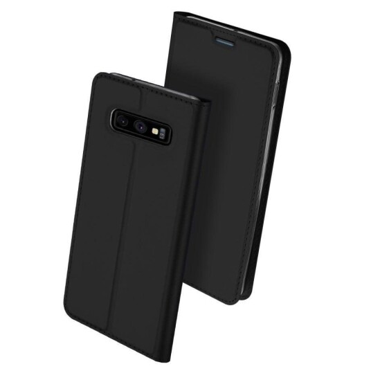 INCOVER Samsung Galaxy S10e Tynn Skinn Deksel m. Kortholder - Svart