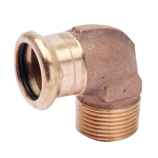 Altech CU Albue med Utvendig Gjenge Pressfitting 15mmx1/2"