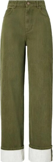 Tory Burch Dame Jeans Grønn W27,