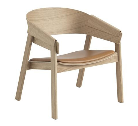 Muuto Muuto Trekk til Lenestol i Skinn Konjakk/eik