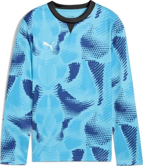 PUMA Keeperdrakt Teamtarget Bright Aqua/PUMA Svart Barn L/S 116 cm