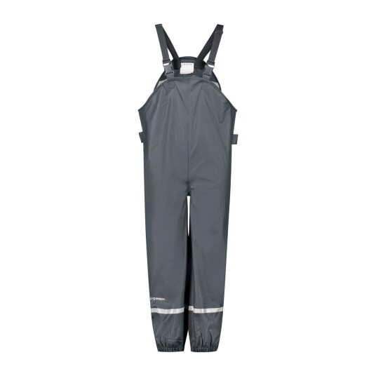 Stormberg Regnfoss Recycled Rain Bib Pants, regnbukse, barn Ebony Grey