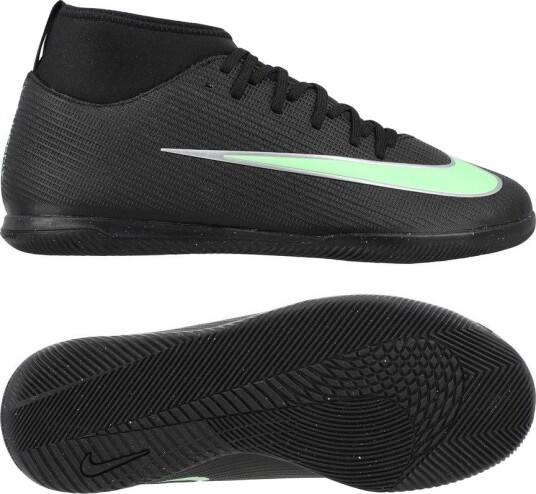 Nike Mercurial Superfly 11 Club Ic Shadow Svart/illusion Green Barn Innendørs (Ic) størrelse 33½ Nike Mercurial Superfly 11 Club Ic Shadow Svart/illusion Green Barn Innendørs (Ic) størrelse 33½