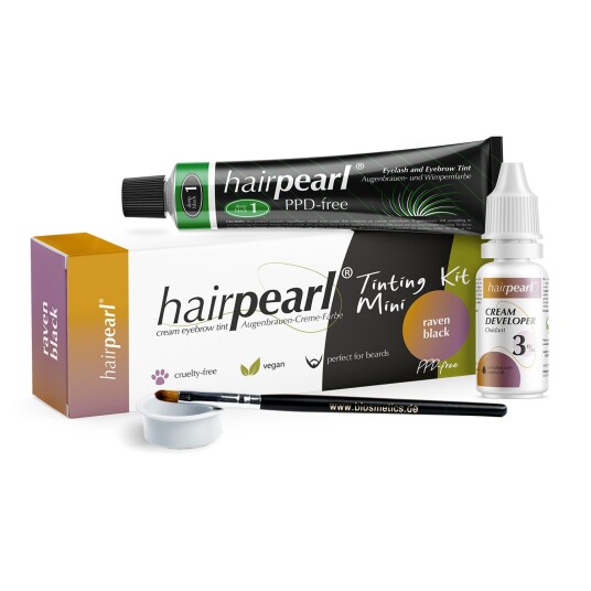Hairpearl Brynog Vippefarge Mini-Kit Raven Black