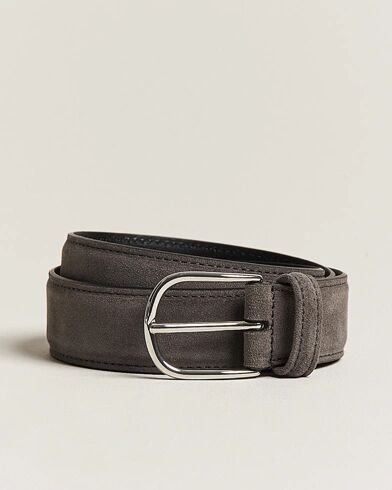 Anderson's Suede 3,5 cm Belt Grey Anderson's Suede 3,5 cm Belt Grey
