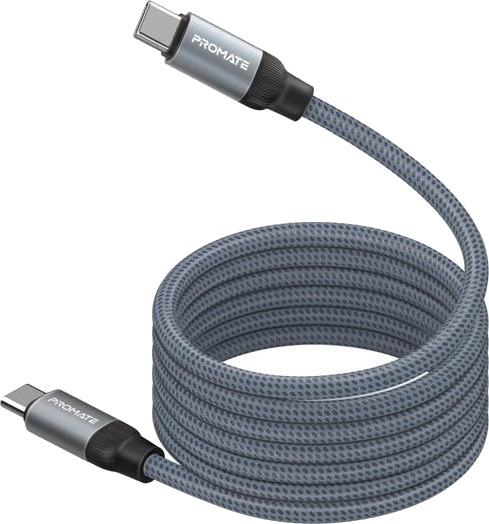 Promate Usb-C Til Usb-C-Kabel 1,2 M Grå 6959144065205