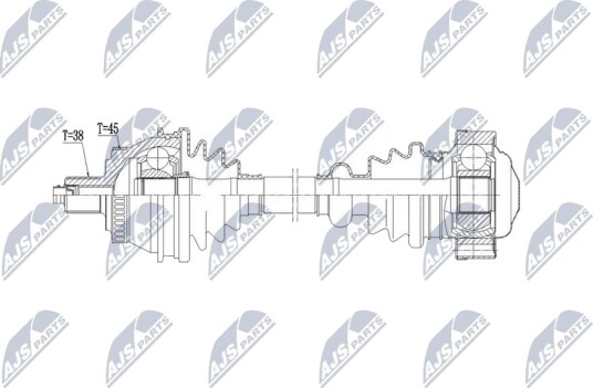 Nty Drivaksel NTY NPW AU 111
