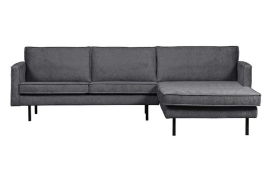Bepurehome Rodeo Chaise Lounge Right Velvet mountain