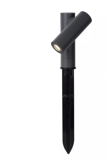 Lucide Tatum hagebelysning på spyd 13 cm 4,5W IP65 3000K - Antrasitt