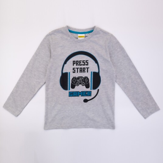 Gaming Genser Press Start - 152 / 12 år - Barn - Gutt/Jente - 95% bomull/5% viskose Gaming Genser Press Start - 152 / 12 år - Barn - Gutt/Jente - 95% bomull/5% viskose