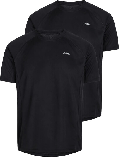 ZEBDIA | Men Sports T Shirt/Chest Print 2 Pack | XL