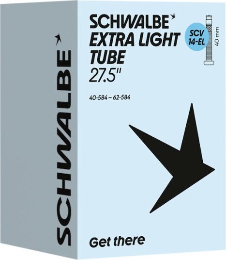 Schwalbe Extra Light slange 27,5"x1,60-2,50 (40/62-584) 40mm SCV Clik ventil
