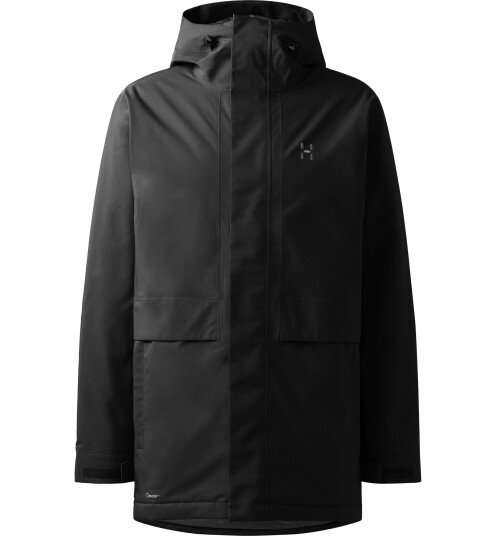 Haglöfs Salix Proof Mimic II Parka Herre Svart S - Vanntett og Vindtett
