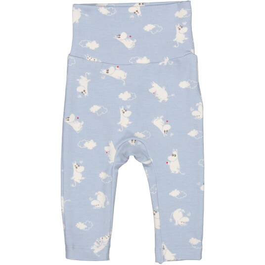MarMar New Born Modal Smooth Print Blue Moomin Piva Bukser 0 mdr/50
