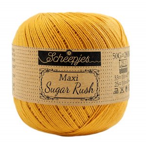 Scheepjes Maxi Sugar Rush Garn Unicolor 249 Safran