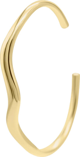 Who Is She Wavy Bangle Gold Gull ONE SIZE