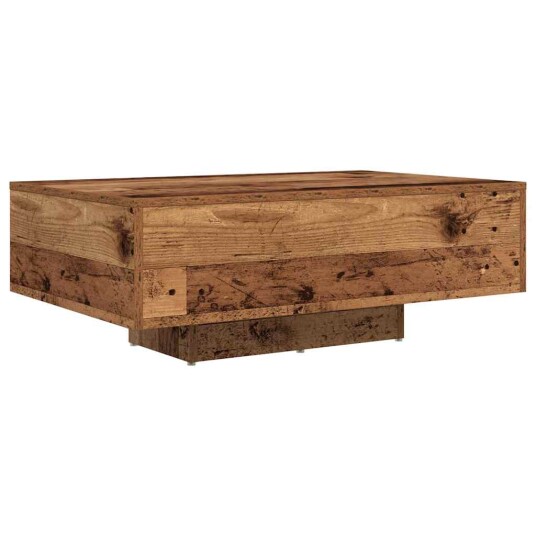 Kaffebord med LED lamper Gamle Wood 85x55x31 cm