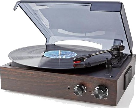 Platespiller Med Forsterker Og Høyttaler 18watt Spiller 334578 Rpm Inkl Bluetooth Brun Nedis Platespiller Med Forsterker Og Høyttaler 18watt Spiller 334578 Rpm Inkl Bluetooth Brun Nedis