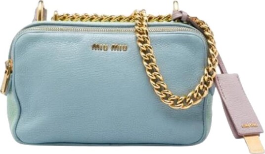 Miu Miu Pre owned Dame Pre owned Blå ONE SIZE,