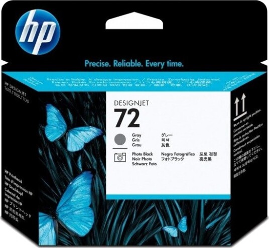 Printhoved Hp 72 C9380a, Grå/Sort
