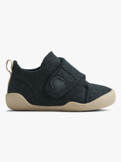 Wheat Indoor Shoe Fleecy Blå 29