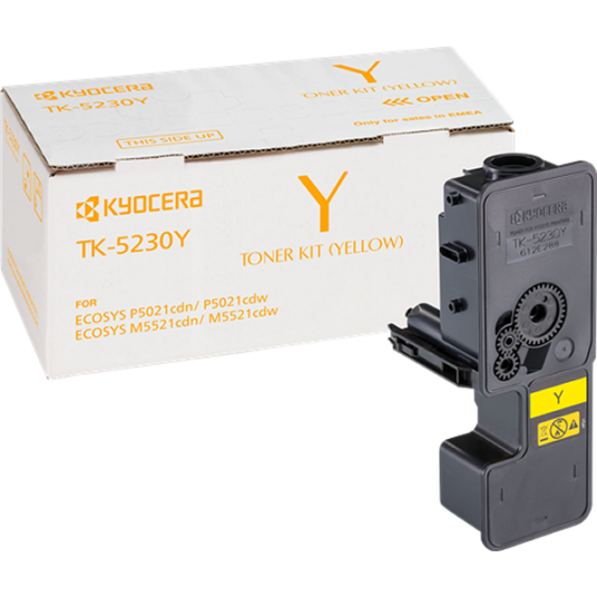 Kyocera TK-5230 Y lasertoner - 1T02R9ANL0 Original - Gul 2200 sider