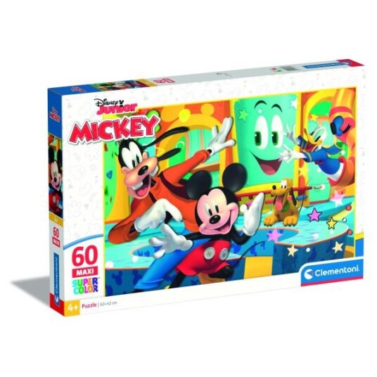 Clementoni Maxi SuperColor Puslespill 60 Brikker Disney Junior Mickey Mouse
