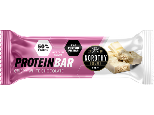 Nordthy Protein Bar Crispy White Chocolate - 45 g