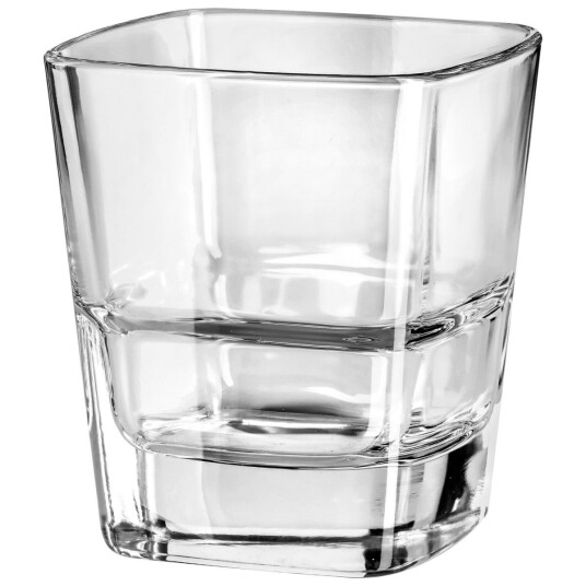 Borgonovo Glass Palladio Quadro; 35cl, 8.6x9.8 cm (ØxH); Transparent; 6 Stykk / Forpakning
