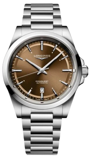 Longines Herreklokke L3.830.4.62.6 Conquest Brun/Stål Ø41 mm Longines Herreklokke L3.830.4.62.6 Conquest Brun/Stål Ø41 mm