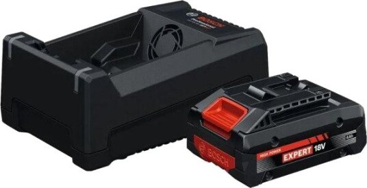 Bosch Batteripakke Professional Expert Til Verktøy 18 v, 4 ah Batteri, Inkl. Lader GAL 12 v/18V-80