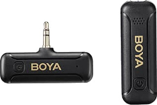 Boya BY-WM3T2-M1 Trådløst Mikrofonsystem 3,5 mm Jack Plugg Svart Boya BY-WM3T2-M1 Trådløst Mikrofonsystem 3,5 mm Jack Plugg Svart