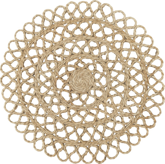 Elin spisebrikke Lace ø38 cm jute natur