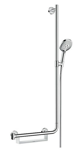 Hansgrohe Raindance Select S 120/Unica 1100 mm, med hylle, Krom Hansgrohe Raindance Select S 120/Unica 1100 mm, med hylle, Krom