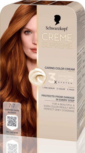 Schwarzkopf Creme Supreme  7-7 Copper Dark Blonde